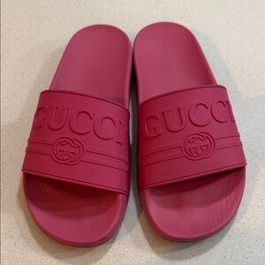 Authentic Gucci Bold Red Slides